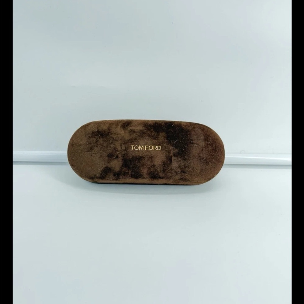 TOM FORD Large Sz Brown Velour Velvet Eyeglass Sunglass Clamshell Hard Case Only